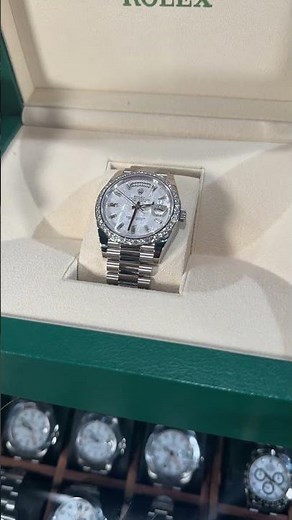 Rolex Day Date 40 President White Gold Meteorite Diamond Watch 228349 Review | SwissWatchExpo