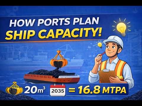 How to Calculate Berth Capacity? (Step-by-Step) | NICMAR Port Planning Numerical
