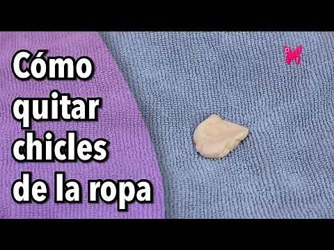 How to remove chewing gum from clothing