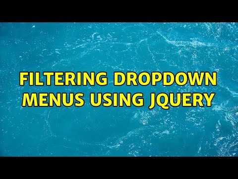 Filtering dropdown menus using jQuery (2 Solutions!!)