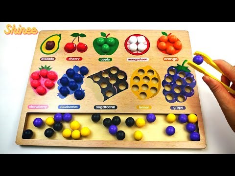 Learn Fruit Names & Counting with Activity Puzzle 🍓🍏🍋 | Preschool Learning Video for Kids & Toddlers