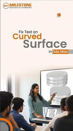Fix Text on a Curved Surface in 3ds Max