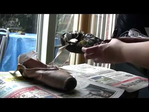 HOW TO: Dye pointe shoes Dylon Fabric Dye Sharpie Pens Fabric Paint (dyeing coloured pointe shoes)