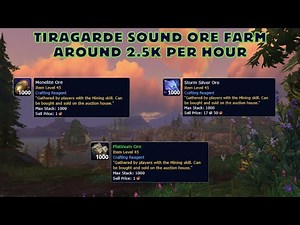 Storm Silver ore, Monelite ore and Platinum ore farm Retail WoW