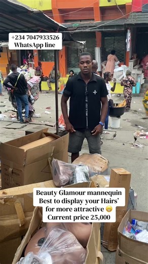 Beauty Glamour Mannequin for Sale at Lagos Market