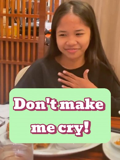 Dinner with Chrissy: I have your words, dont make me cry! #fyp#filipina#filipinawife#girl#dailylife #food #dinner #dontmakemecry