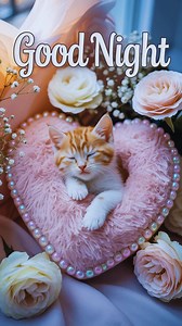 23K views · 71 reactions | Sweet dreams start with moments this cute.  #GoodNight #SweetDreams #CuteKitten #SleepingKitten #CatLovers #PetPhotography #CutenessOverload #PeacefulNight #KittenLove #CozyVibes #NightMood | Good Night Images | Facebook
