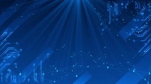 Digital Technology Background Circuit Board Data Moving CPU High Tech Artificial Intelligence AI