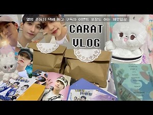 [캐럿로그] 앨범 준등기 택배 까고 포장도 하는 캐럿의 일상 | 준등기깡 앨범깡 택배깡 | 캐럿 브이로그