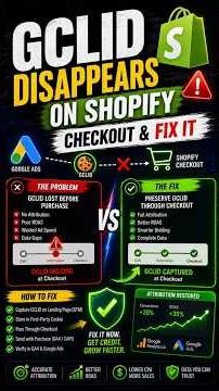 Fix GCLID Loss on Shopify Checkout for Google Ads Conversion Tracking