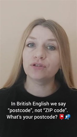 British English I Postcode 📮📬