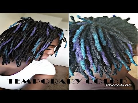 How To Color Locs w/o Bleach & Chemicals | Loc Shadowing