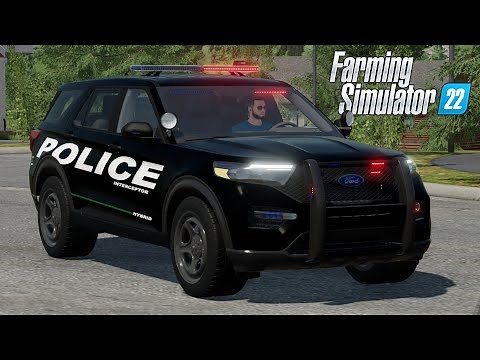 FS22 - Ford Explorer Police Interceptor - Farming Simulator 2022 Car Mod Download