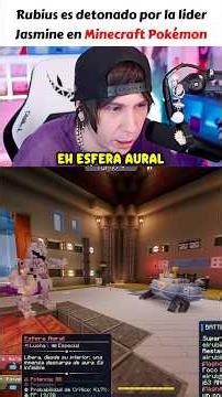 Rubius is detonated by the Gym Leader in Minecraft Cobblemon #rubius #pokemon #minecraft