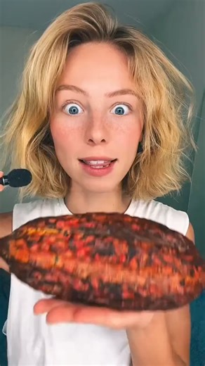 33K views · 590 reactions | part1; Making Chocolate From A Cacao Pod  BEST CHOCOLATE EVER ❤️ Thank you so much @Saied @iHeartFruitBox for this gift! It made my week ❤️ #plantbasedrecipe #cacaopod #howtomakechocolate #foryou | Orim Ideas | Facebook