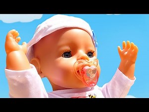 Baby doll videos for kids - Nanny and Baby Annabell doll & toy stroller for baby dolls.