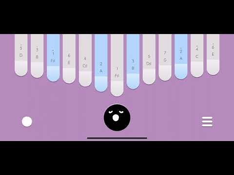 How to play the first part of fallen down from undertale in keylimba