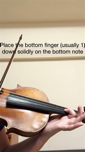 How to play artificial harmonics #violin