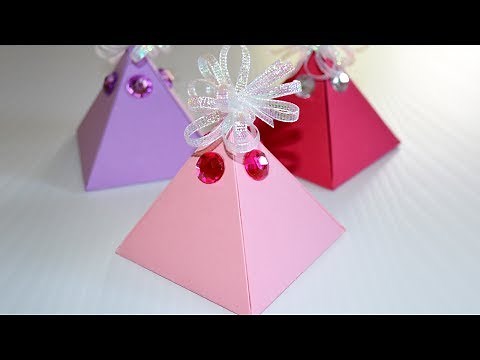 Comment fabriquer une boite cadeau FACILE - DIY boite en papier pyramide
