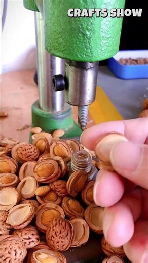 Splitting Peach Pits for Crafting