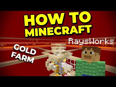 How to Make a Gold Farm With RaysWorks! - How to Minecraft #42