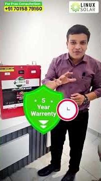 Lithium battery se chalega ab ghar ka pura load #solarpanel