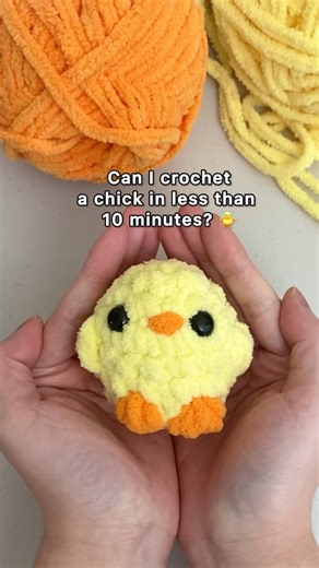 Crochet a chick in TEN minutes??? Free pattern on my blog at themaryjay.com 🐥 #freecrochetpattern