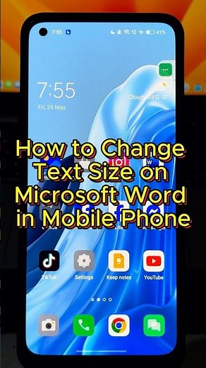 How to Change Text Size in Microsoft Word using Mobile Phone #shorts