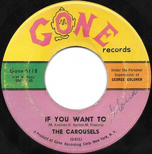 The Carousels - If You Want To / Pretty Little Thing