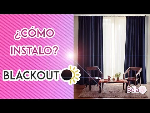¿Cómo instalar mis cortinas Blackout?
