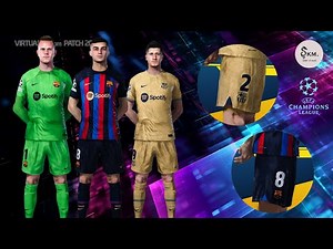 PES 2021 | BARCELONA KITS [SEASON 2023] - sider & cpk VERSION - SOMAA | KIT MAKER