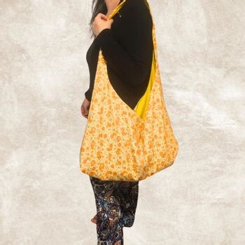 DIY Oversized Slouchy Crossbody - Reversible Boho Bag Pattern & Video Guide (PDF