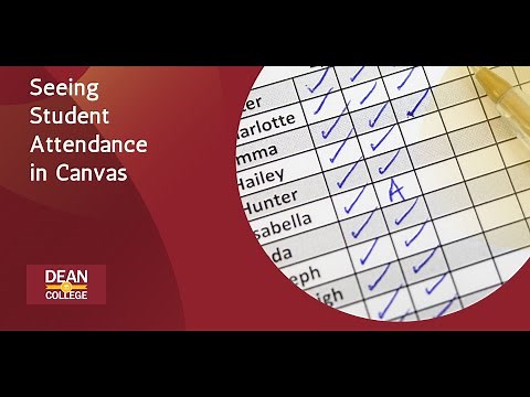 Seeing Student Attendance in Canvas