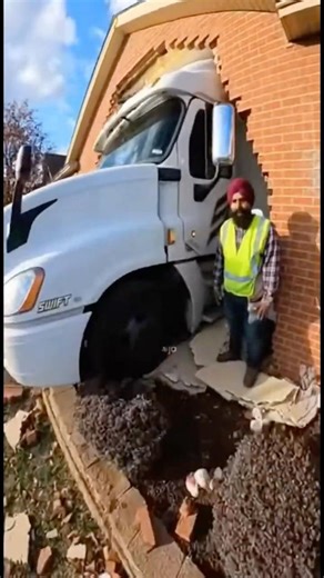 Semi Truck Crashes Through House 😳