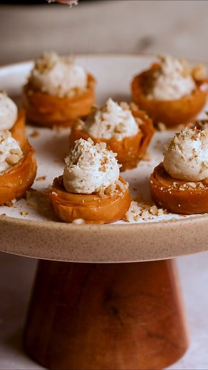 BAKLAVA CHEESECAKE BITES. A fun little dessert to make for Easter celebrations and the perfect bite size treat. You can find the recipe on the Antoniou Fillo Pastry website, here is the link which you can copy into your internet browser: https://antonioufillo.com.au/blog/recipes/baklava-cheesecake-bites #cheesecake #baklava #bitesize #baklavacheesecake | Antoniou Fillo Pastry
