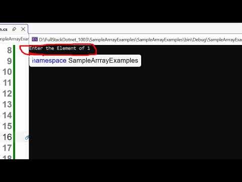 Arrays in C#.NET with Real-Time Examples | Best C# Tutorial By Mr.Narendrababu
