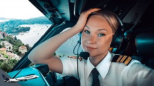BOEING 737 Beautiful Landing Côte d’Azur Nice Airport | Cockpit View 🌍 #travel | DutchPilotGirl