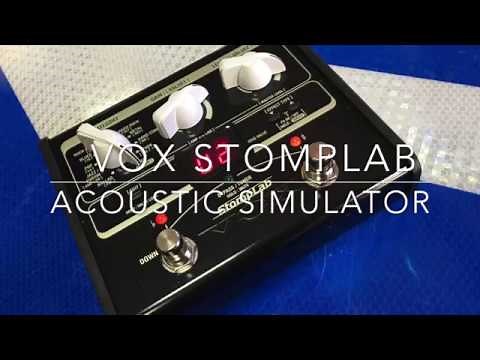 Vox Stomplab Test - Acoustic Simulator Settings