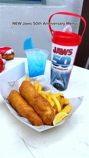 Debbie Wilson on Instagram: "The NEW Jaws 50th anniversary menu is awesome! I loved all the details in the food items! Have you tried the new items? * #universalstudios #jaws #jawsmovie #jaws50thanniversary #universalstudioshollywood #megamoviesummer"