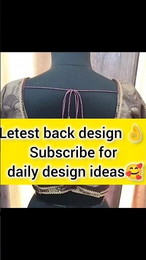 "Trending Blouse Back Design ✨ | Stylish, Simple & Latest Look for Every Saree!" #blousedesign