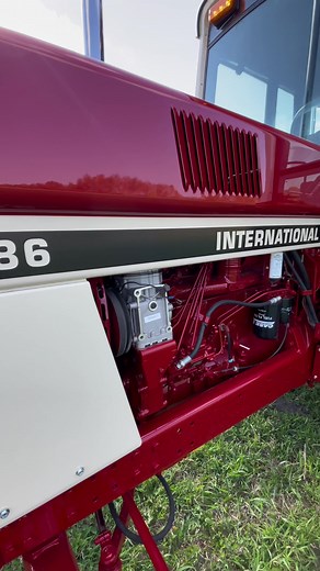 Red International 1086 Tractor Detailed Showcase