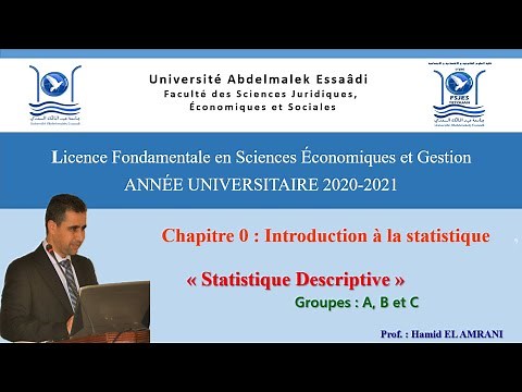 Statistique Descriptive, Chapitre 0 : Introduction à la "Statistique Descriptive" (Notions de Base)