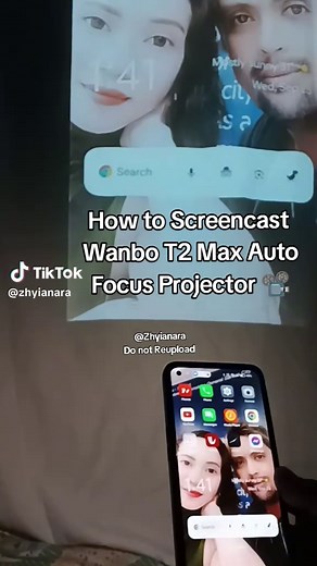 Screencasting with Wanbo T2 Max Projector