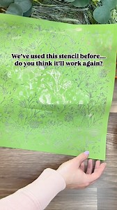 1.6K views · 43 reactions | Big DIY ideas but short on time for designing and weeding stencils? We’ve got you!  Our stencils come ready to use, are totally reusable, and give you gorgeous detail every time. Just look at this!  #DIYMadeEasy #ReusableStencils #CraftingSimplified | Magnolia Design Co | Facebook