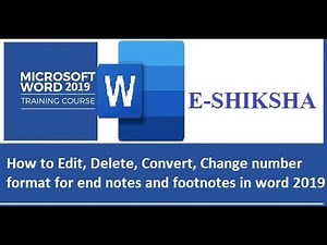 how to modify footnote in word |delete and modify EndNote and footnote in word