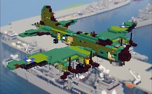 【Minecraft建筑教程】如何建造B-17 飞行堡垒轰炸机