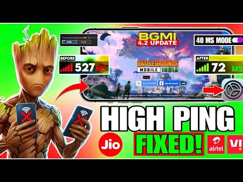 4.2 Update🔥PING High & Server Lag Problem Fixed Official Setting, | BGMI High Ping Problem Fix