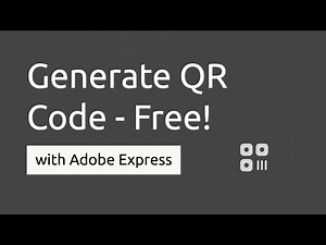 Generate QR Code - The Easy Way with Adobe Express Free QR Generator
