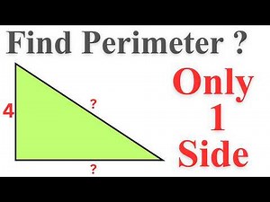 Find the Perimeter with Just One Side? l Olympiad Math Challenge