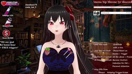 ~ASMR Goth Vampire Queen~ You can sleep and relax here...no mid-ads!